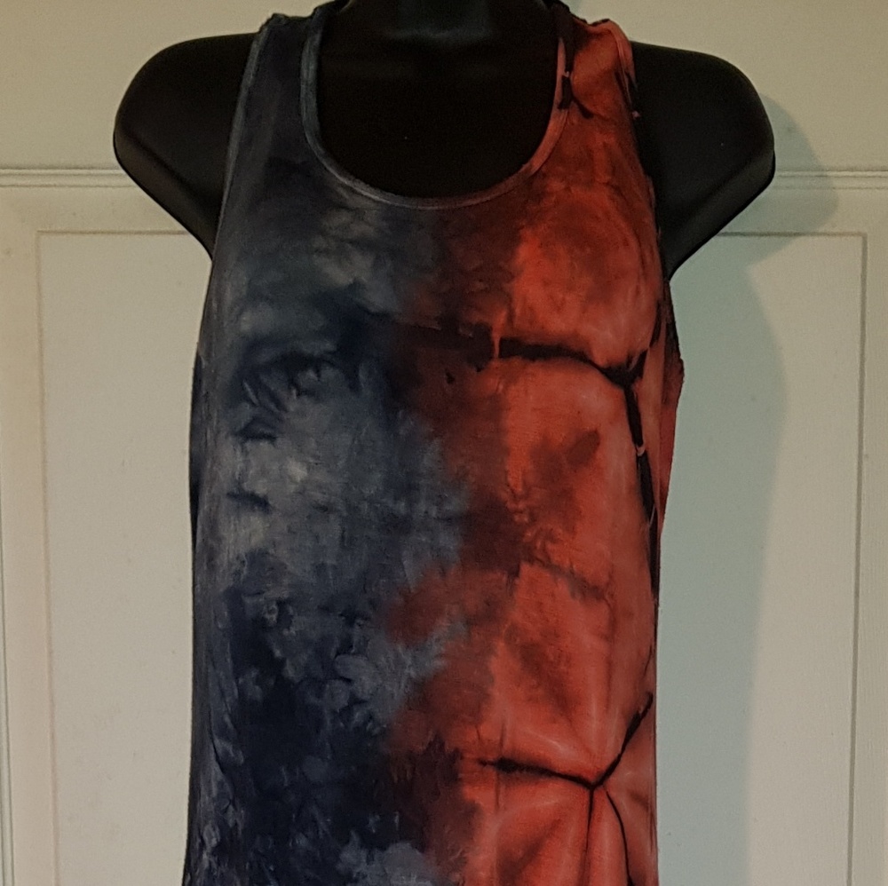 Tie dye maxi dress